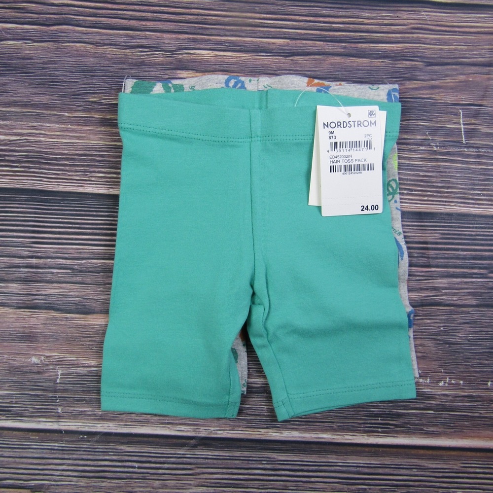 Open Edit NEW NWT Baby Toddler 9M 2 Pack Biker‎ Shorts Blue Colorful Cute